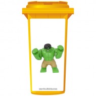 Lego Green Hulk Wheelie Bin Sticker Panel